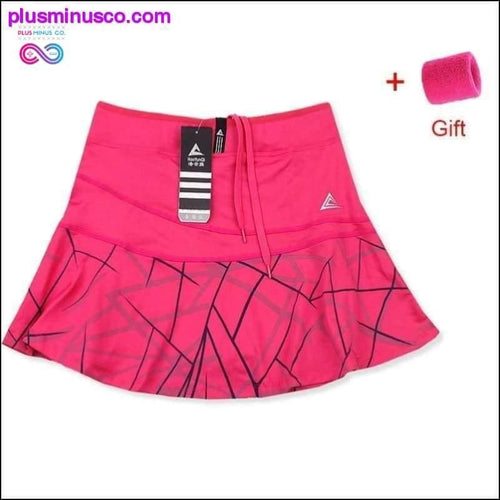 Plus Minus Co Women's Sports Tennis Skort Short / Badminton Skirt with