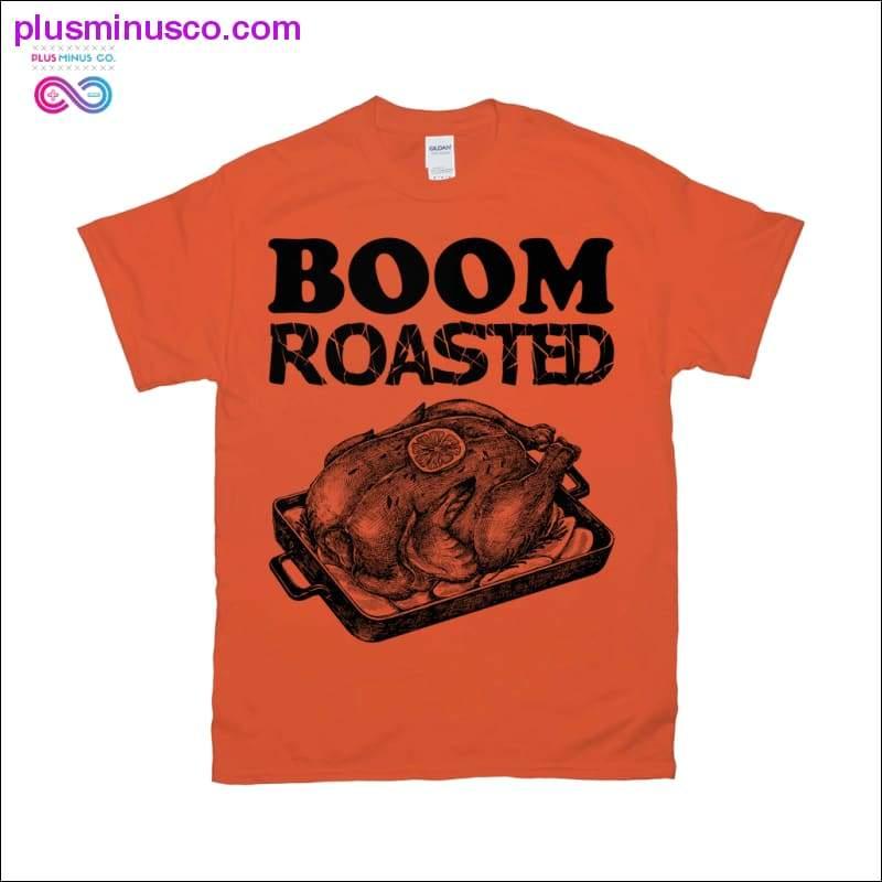 Plus Minus Co Womens Unisex Shirt Boom Roasted Funny Office Thanksgiving