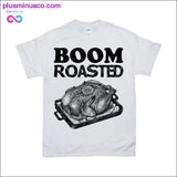 Plus Minus Co Womens Unisex Shirt Boom Roasted Funny Office Thanksgiving, view 2