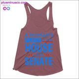 Plus Minus Co A woman's place is in the house and the senate Tank Tops, view 4