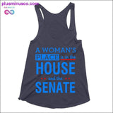 Plus Minus Co A woman's place is in the house and the senate Tank Tops, view 5