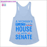 Plus Minus Co A woman's place is in the house and the senate Tank Tops, view 6
