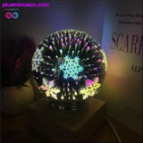 Plus Minus Co Wood colorful 3d Light Magic Projector ball USB powered, view 2
