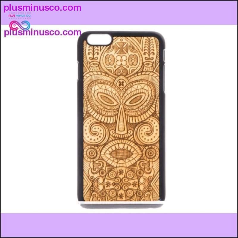Plus Minus Co Wood Tribal Mask Phone Case - Phone Cover - Phone