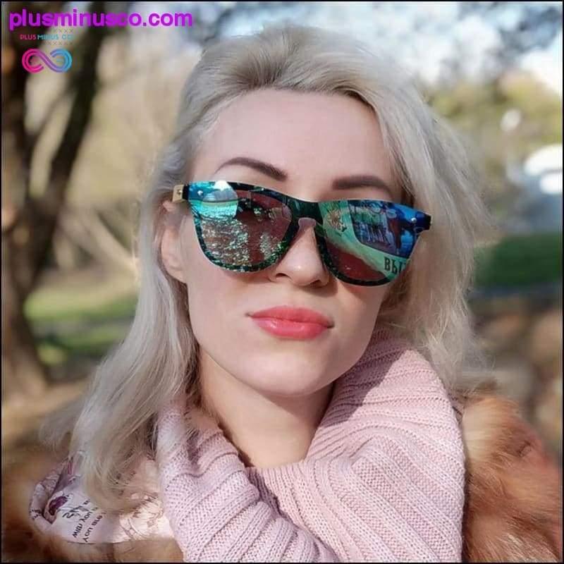Plus Minus Co Wooden Sunglasses For Women Fashion Brand Designer UV400