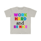 Plus Minus Co Work Hard And Be Nice T-Shirts, Be Kind Shirt Be Nice Be Kind Shirt Choose Kind Shirt Inspirational Stay Humble ,Be Nice Shirt, view 5