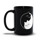 Plus Minus Co Yin Yang Black and white Cats Black Mugs  couple Gift Ideas, Yin Yang Bff, Bff Gift, Bff Couple Coffee, Crazy Cat Lovers Gift, Gift For Her, view 6