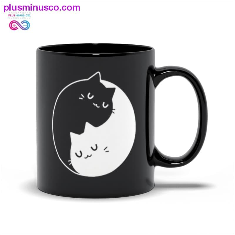 Plus Minus Co Yin Yang Cats Black Mugs