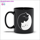 Plus Minus Co Yin Yang Cats Black Mugs, view 2