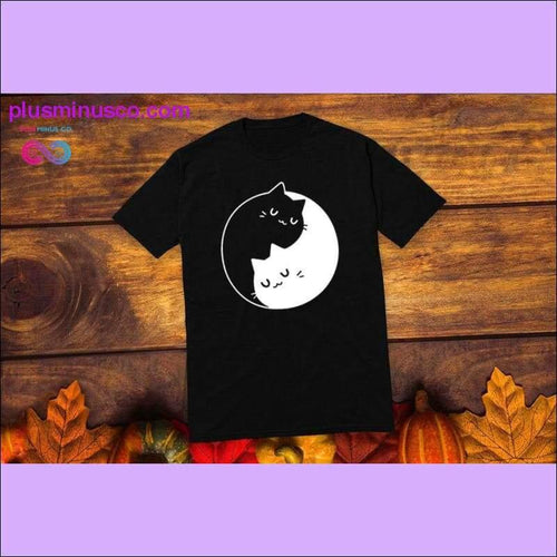 Plus Minus Co Yin-Yang Cats T-shirt