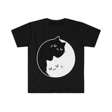 Plus Minus Co Yin Yang Cats T-Shirts , Yin Yang Duality || Yin Yang Cats || Perfect Gift - S M L Xl - Ladies, Men Unisex || Bff Couple Gift Ideas,Cat Mom, view 2