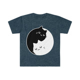 Plus Minus Co Yin Yang Cats T-Shirts , Yin Yang Duality || Yin Yang Cats || Perfect Gift - S M L Xl - Ladies, Men Unisex || Bff Couple Gift Ideas,Cat Mom, view 5