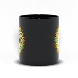Plus Minus Co Yin Yang Mandala Black Mugs, Symbol Of Yin Yang,Mandala Art  Tribal Art, Harmony, Meditation, Seek Balance, Gift for Her, Gift for Him, view 2