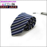 Plus Minus Co 7CM Stripes Plaids Dots Classic Men Ties Polyester Silk, view 6