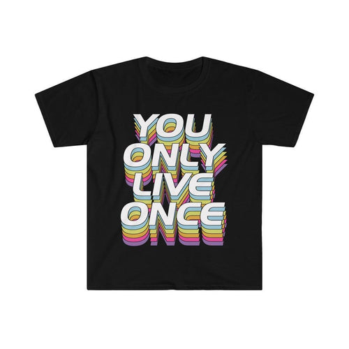 Plus Minus Co You Only Live Once T-Shirts, YOLO Tee, YOLO trader Wall Street bets