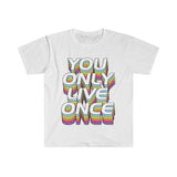 Plus Minus Co You Only Live Once T-Shirts, YOLO Tee, YOLO trader Wall Street bets, view 2