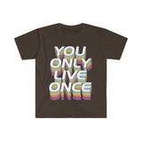 Plus Minus Co You Only Live Once T-Shirts, YOLO Tee, YOLO trader Wall Street bets, view 4