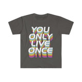 Plus Minus Co You Only Live Once T-Shirts, YOLO Tee, YOLO trader Wall Street bets, view 6