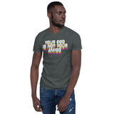 Plus Minus Co Your ego is not your amigo Unisex T-Shirt, view 3