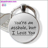 Plus Minus Co You're My Favorite Asshole Love Quote Key Chain Key Rings, view 2