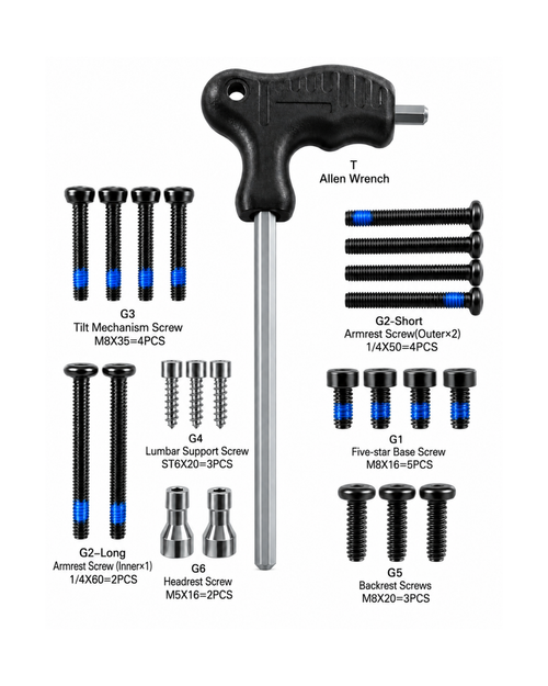 ProtoArc EC300 Replacement Screw & Hardware Kit