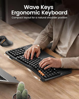 ProtoArc EK02 Wave Keys Ergonomic Keyboard, view 2