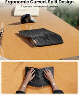 ProtoArc EK04 Mini Ergonomic Keyboard (UK Layout), view 2