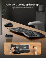 ProtoArc EKM01 Plus Kit Tastiera Ergonomica e Mouse (Layout IT), view 3