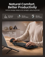 ProtoArc EKM02 Ergonomic Keyboard & Mouse Combo, view 3