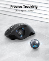 ProtoArc EM01 NL Trackball Ergonomic Mouse, view 6