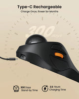 ProtoArc EM03 NL Trackball Ergonomic Mouse, view 6