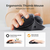ProtoArc EM04 Wireless Trackball Mouse, view 3