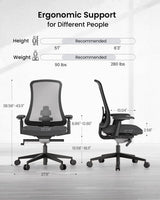 ProtoArc Flexer Pro Office Chair, view 3