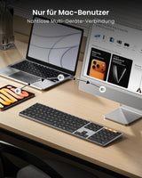 ProtoArc K110-A Slim Bluetooth Keyboard for Mac (DE Layout), view 4