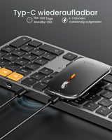 ProtoArc KM100-A Backlit Slim Keyboard & Mouse Combo for Mac (DE Layout), view 6