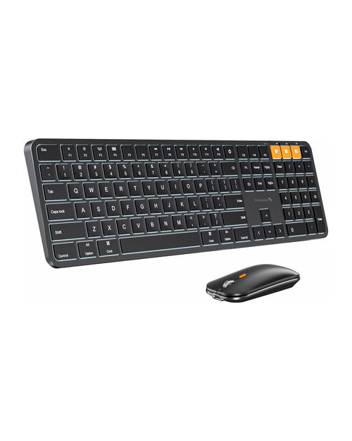 ProtoArc KM100-A Kit Teclado Fino Retroiluminado y Ratón para Mac (ES Layout)