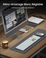 ProtoArc KM100-A Ensemble Clavier Fina Rétroéclairé et Souris pour Mac (FR Layout), view 2