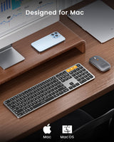 ProtoArc KM100-A Backlit Slim Keyboard & Mouse Combo for Mac, view 3