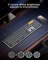 ProtoArc KM100-A Backlit Slim Keyboard & Mouse Combo for Mac, view 4