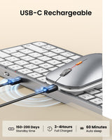 ProtoArc KM90-A Backlit Bluetooth Keyboard and Mouse for Mac (UK Layout), view 5