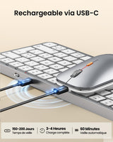 ProtoArc KM90-A Clavier Bluetooth Rétroéclairé et Souris pour Mac (FR Layout), view 5
