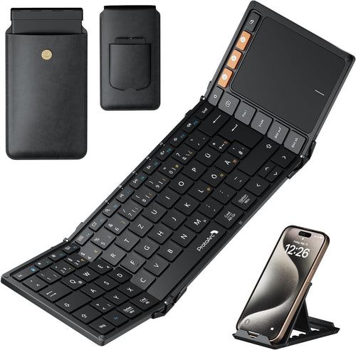 ProtoArc XK01 TP Foldable Keyboard with Touchpad (DE Layout)