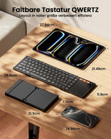 ProtoArc XK01 TP Foldable Keyboard with Touchpad (DE Layout), view 2