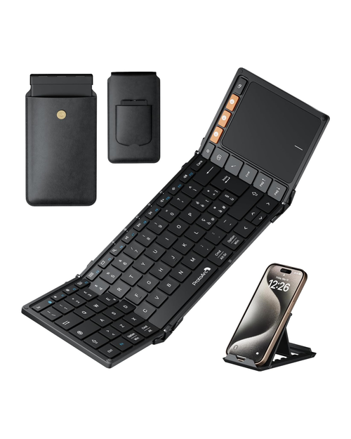 ProtoArc XK01 TP Tastiera Pieghevole con Touchpad (Layout IT)