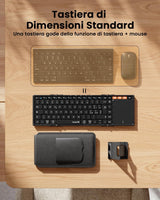 ProtoArc XK01 TP Tastiera Pieghevole con Touchpad (Layout IT), view 2