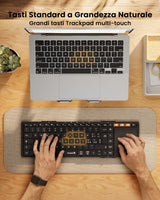 ProtoArc XK01 TP Tastiera Pieghevole con Touchpad (Layout IT), view 4