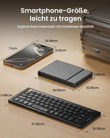 ProtoArc XK04 Mini Foldable Keyboard (DE Layout), view 2