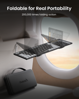ProtoArc XKM01 CaseUp Foldable Keyboard & Mouse & Stand Combo, view 5