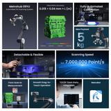 Revopoint 3D Technologies Metrohub 09YU: Robotic Blue Laser 3D Scanning System for High-Precision Scanning & Measurement, view 3