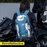 High Visibility Blue Reflective Commuter Bike Backpack |Riderbag Reflektor35, view 2